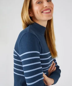 Pull-chaussette col montant 50% laine mérinos