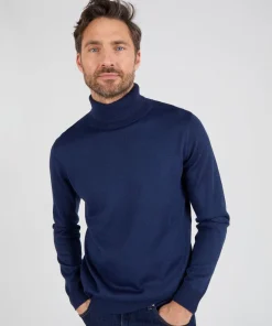 Pull classique col roulé