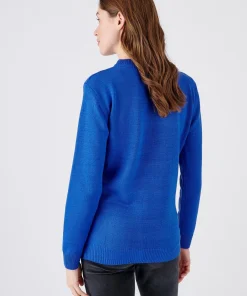 Pull col rond maille jersey