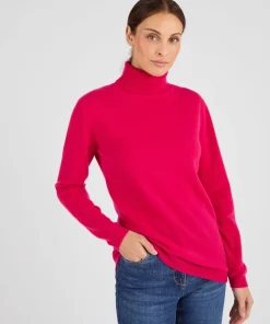 Pull col roulé en pur cachemire