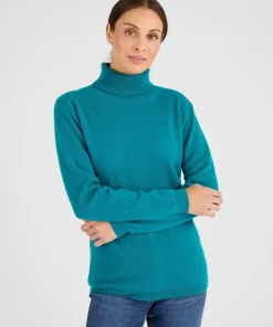 Pull col roulé en pur cachemire