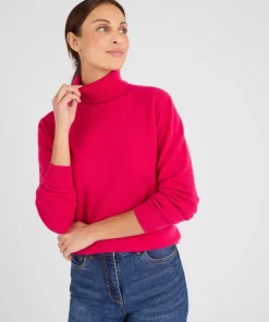 Pull col roulé en pur cachemire