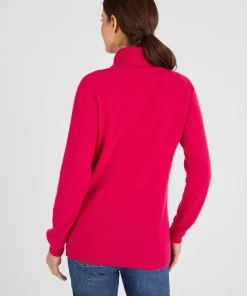 Pull col roulé en pur cachemire