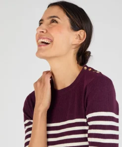 Pull côtelé uni ou rayé Thermolactyl