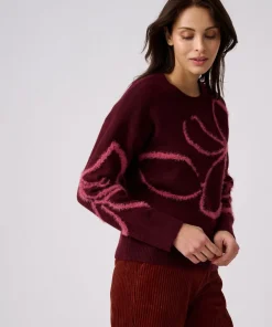 Pull fils poilus fantaisie