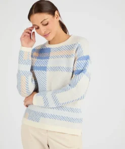 Pull jacquard à carreaux Thermolactyl