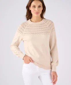 Pull jeu de maille fantaisie