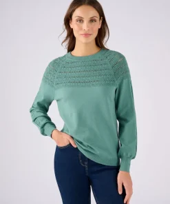Pull jeu de maille fantaisie