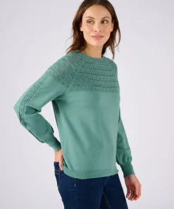 Pull jeu de maille fantaisie