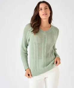 Pull maille ajourée