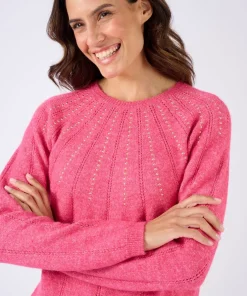 Pull maille ajourée et clous Thermolactyl
