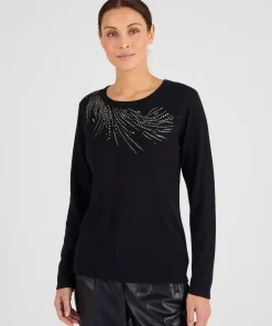 Pull maille fine à clous
