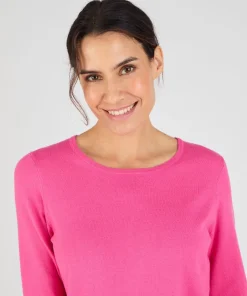 Pull maille fine uni ou imprimé