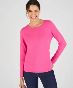 Pull maille fine uni ou imprimé