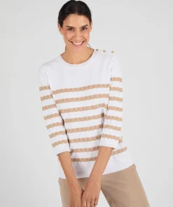 Pull marinière rayures fantaisie