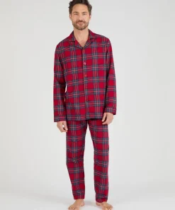 Pyjama en flanelle grattée pur coton