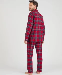 Pyjama en flanelle grattée pur coton