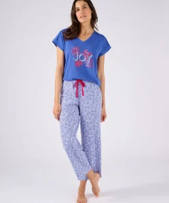 Pyjama 7/8ème Climatyl en maille jersey