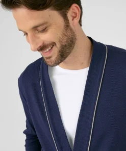 Robe de chambre maille nid d'abeille