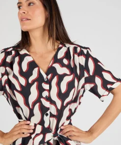 Robe fluide crépon