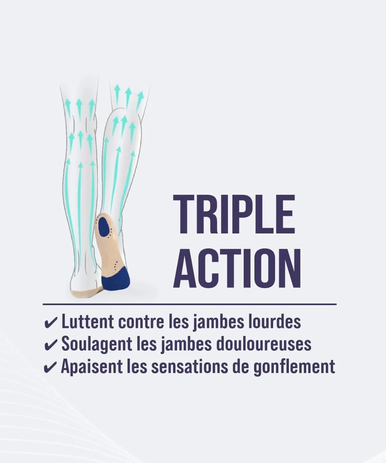 Semelles thérapeutiques jambes légères Epitact®.