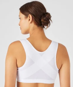 Soutien-gorge dos droit sans armatures ouvert devant
