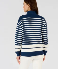 Sweat-shirt esprit marinière