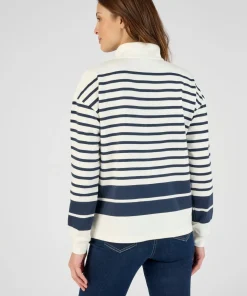 Sweat-shirt esprit marinière