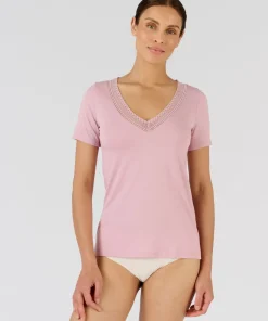 T-shirt Climatyl col dentelle