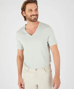 T-shirt col V Climatyl en maille jersey