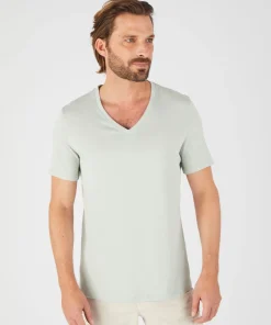 T-shirt col V Climatyl en maille jersey