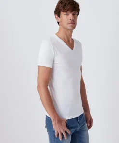 T-shirt col V Climatyl en maille jersey