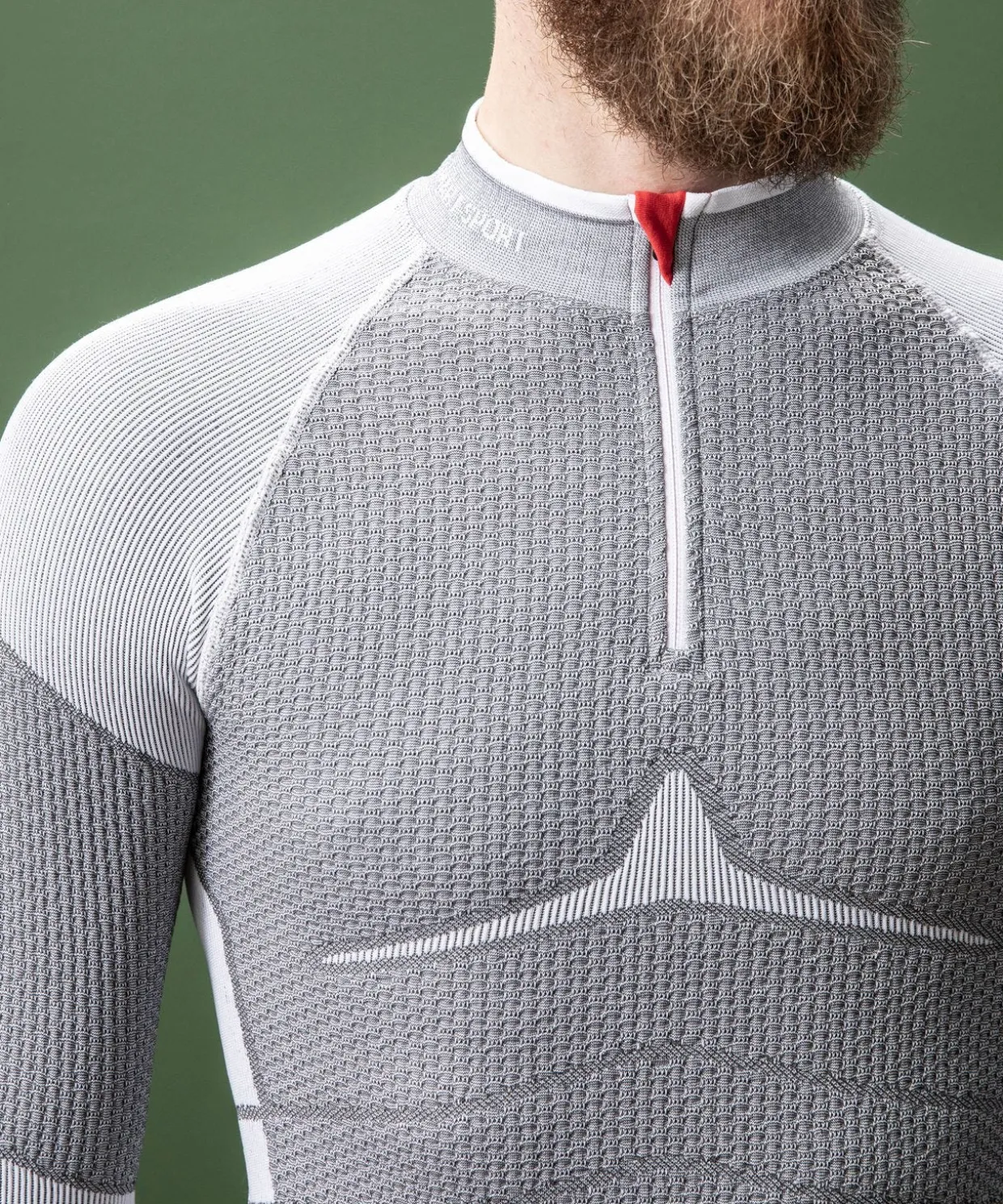 T-shirt col zippé Energy Thermolactyl 4 homme
