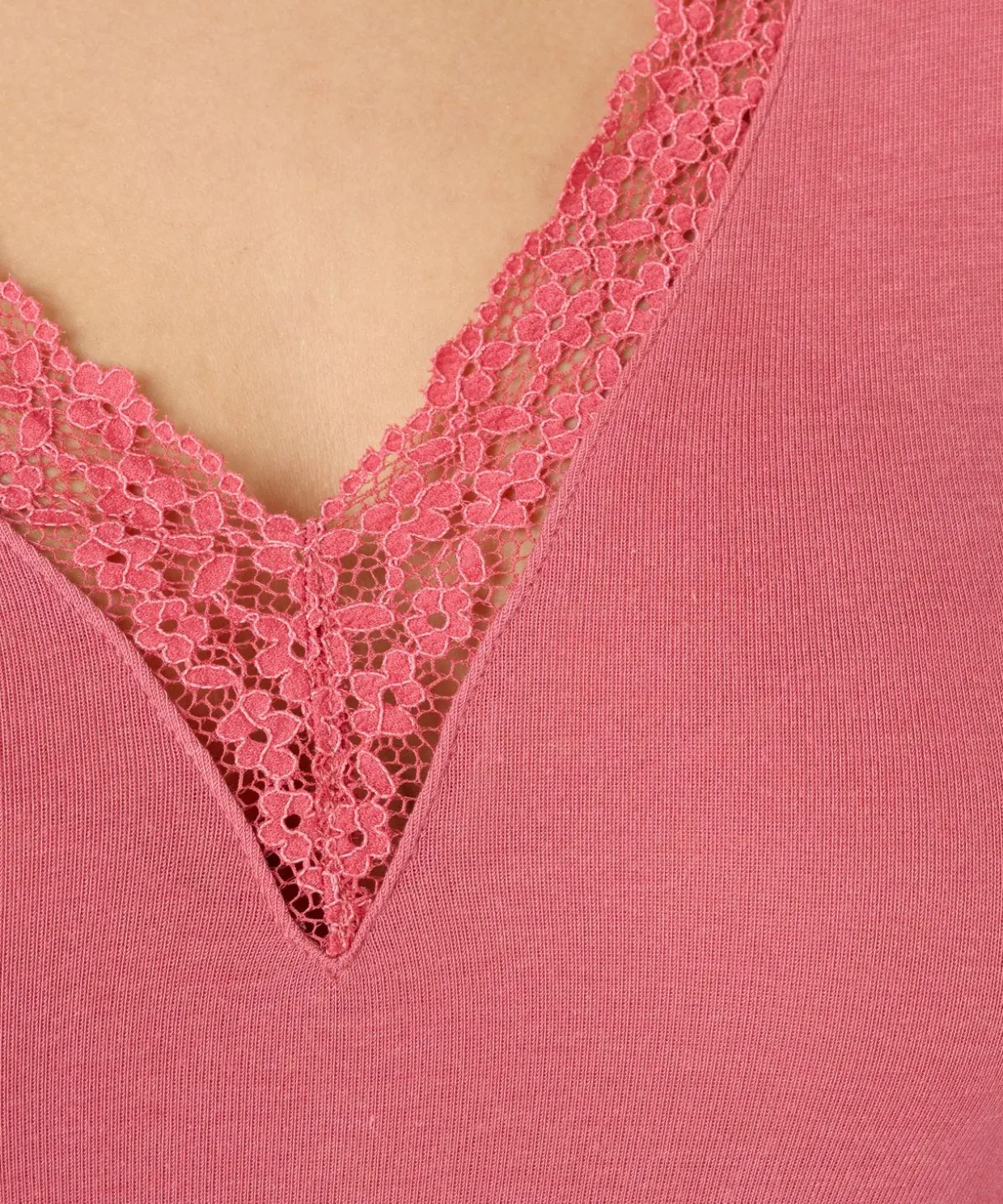 T-shirt dentelle manches longues Thermolactyl Sensitive