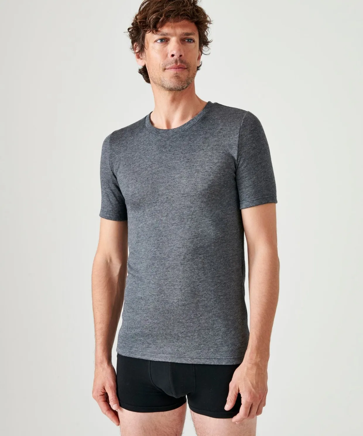 T-shirt double face col rond Thermolactyl