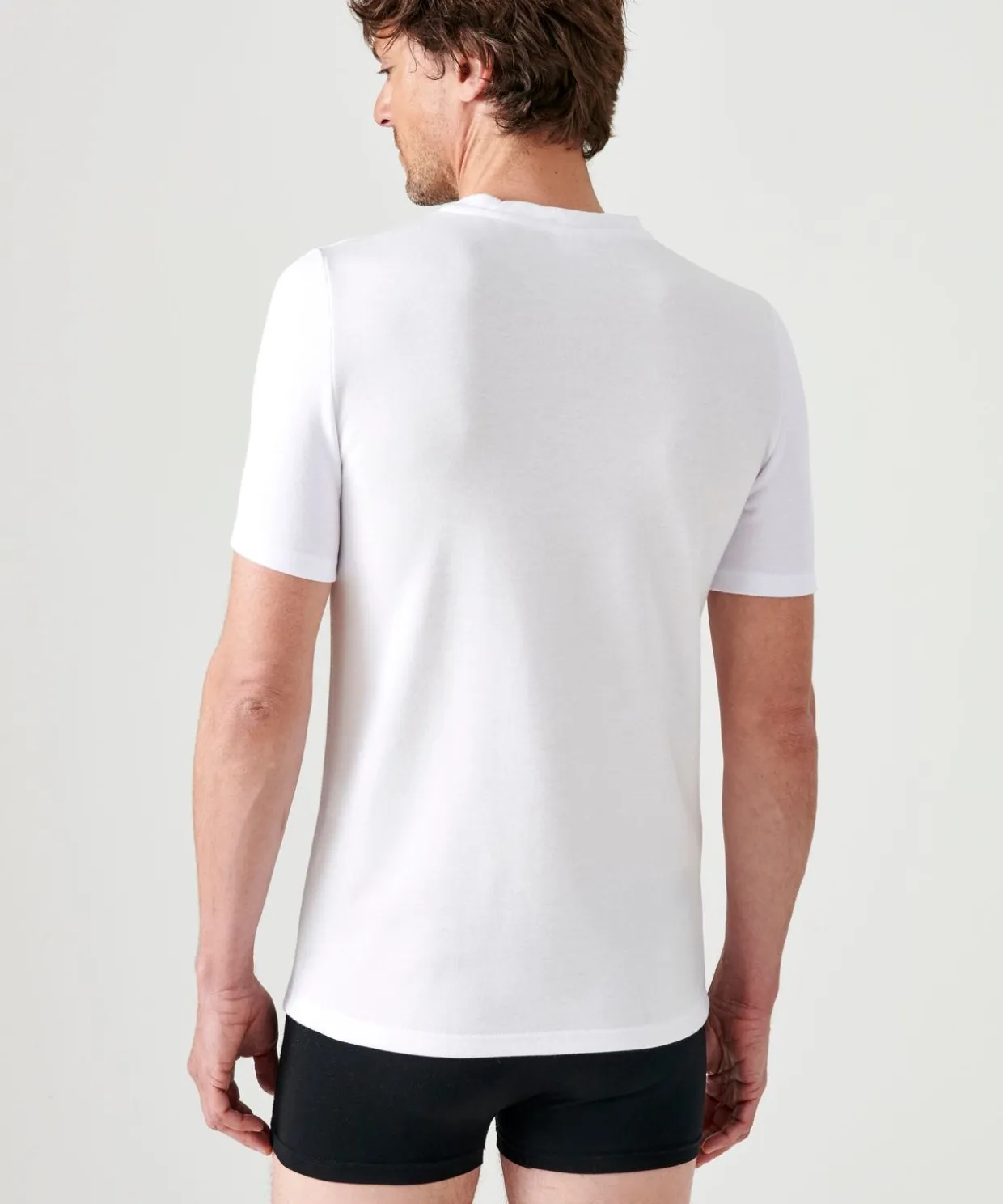 T-shirt double face col V Thermolactyl