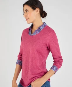 T-shirt effet 2 en 1 maille chaude