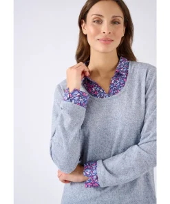 T-shirt effet 2 en 1 maille chaude
