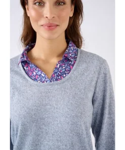 T-shirt effet 2 en 1 maille chaude