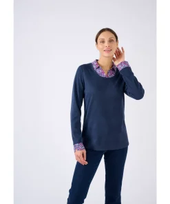 T-shirt effet 2 en 1 maille chaude