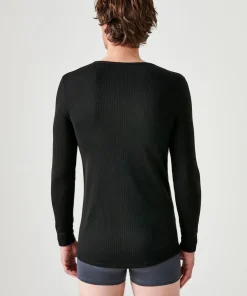 T-shirt homme Thermolactyl col rond, côtes molletonnées