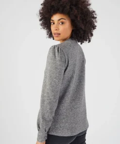 T-shirt maille chaude côtelée