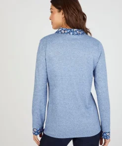 T-shirt maille chaude effet 2 en 1