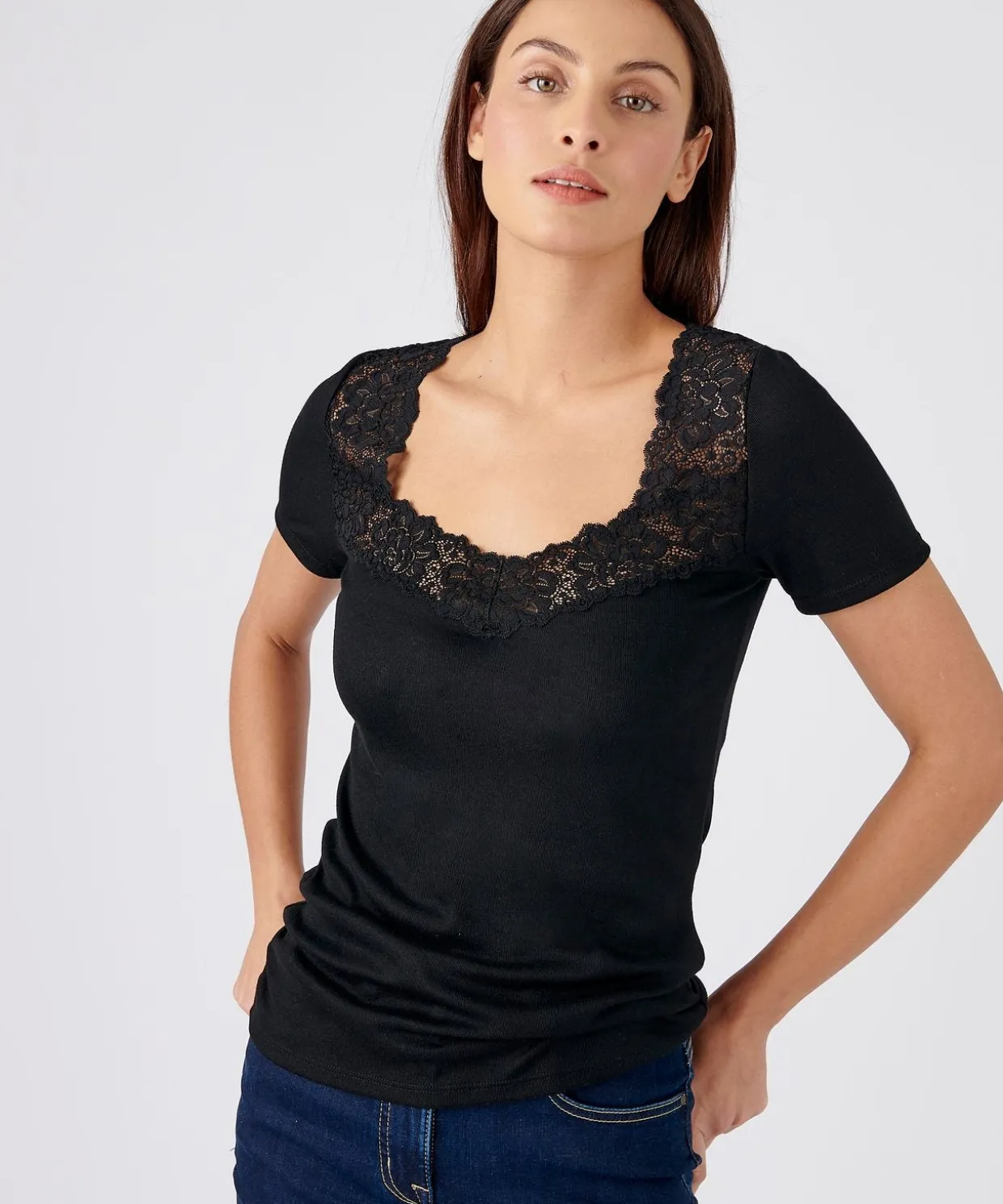 T-shirt manches courtes Douceur soyeuse Thermolactyl