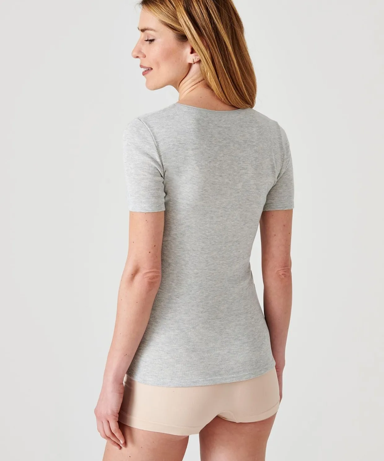T-shirt manches courtes fine côte Thermolactyl