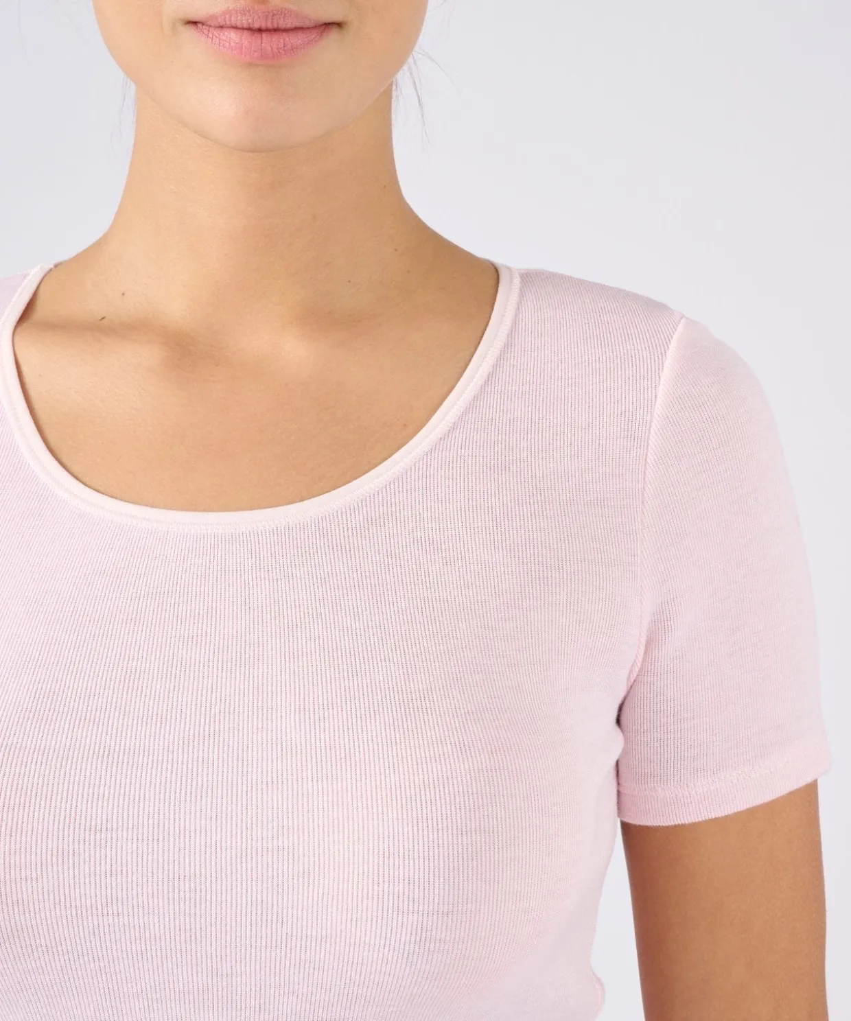 T-shirt manches courtes fine côte Thermolactyl