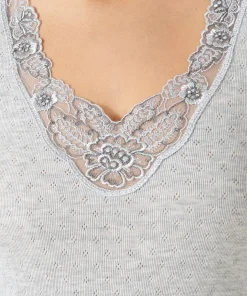 T-shirt manches longues maille ajourée Thermolactyl
