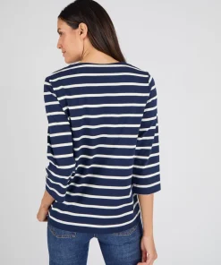 T-shirt rayé pur coton