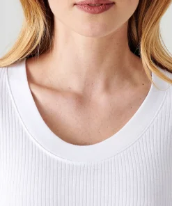 T-shirt Thermolactyl côtes molletonnées, col dégagé