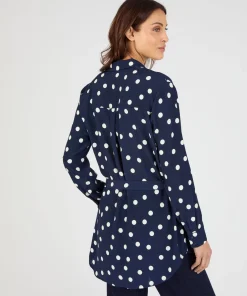 Tunique à pois en pure viscose